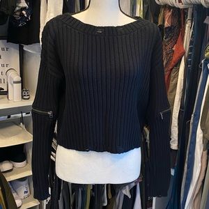 Express Zip Elbow Sweater
